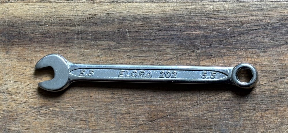 ELORA 202 - 5.5mm Metric Size - 6-point Combination Spanner.