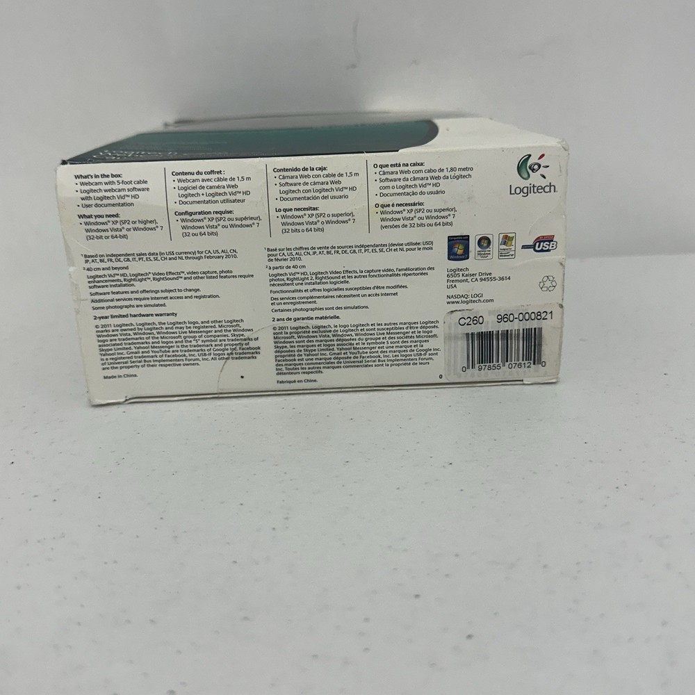 Logitech C260 Webcam - Dark Fleur New Sealed