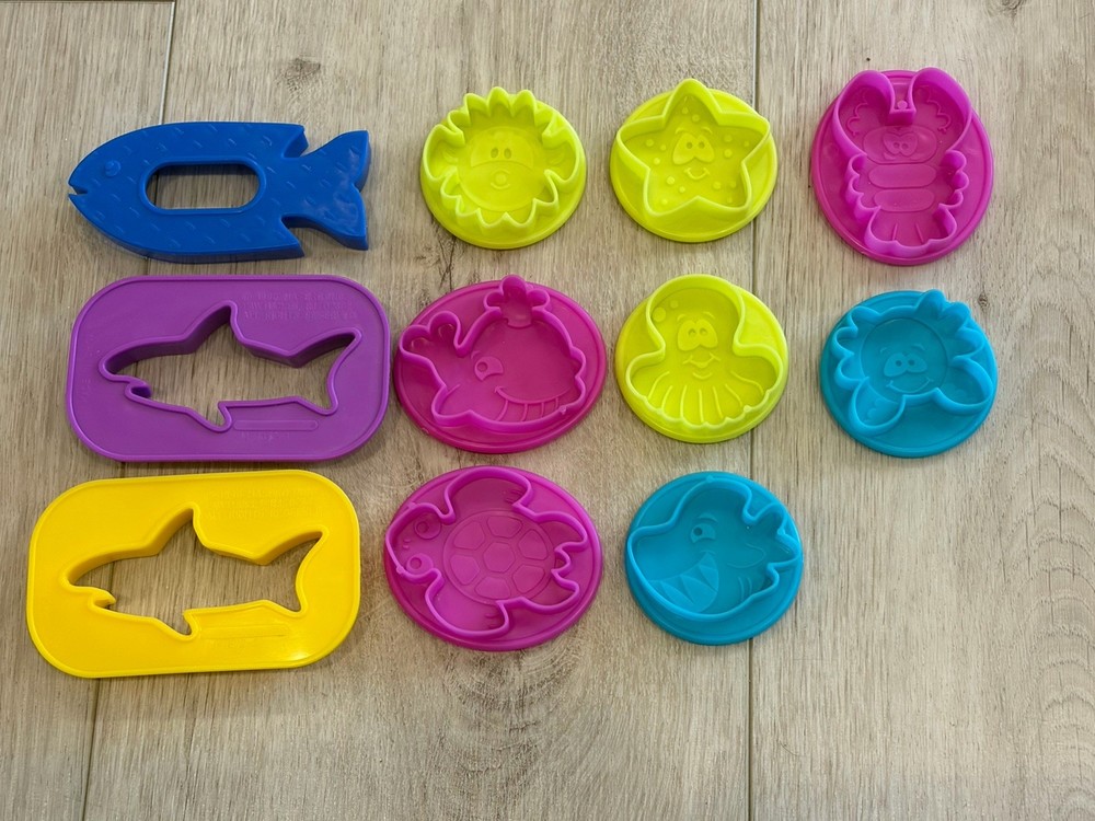 (11) Playdoh Play Dough Ocean Shape Cookie? Cutters