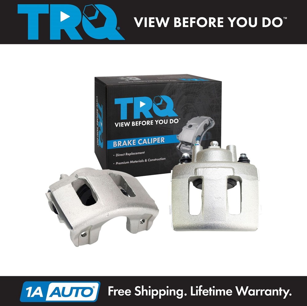 TRQ Front Disc Brake Caliper Pair for Jeep Wrangler