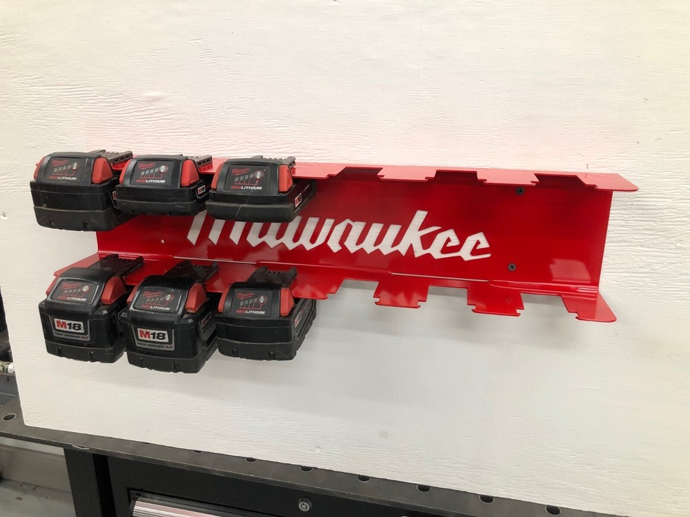 Milwaukee M18 Battery Holder - RED