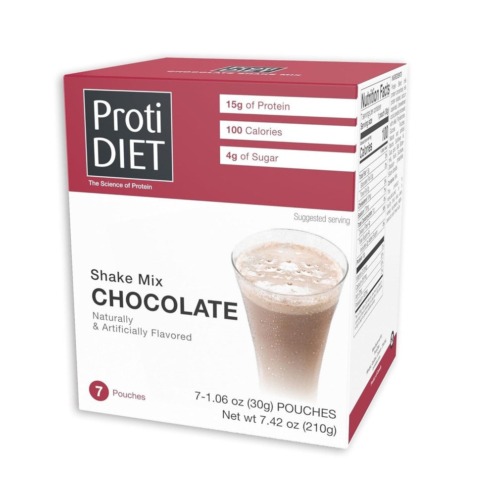 ProtiDIET Shake, 7 pouches, 7.5oz (Chocolate)