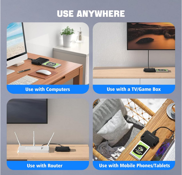 Hard Drive Reader USB 3.0 SATA IDE Adapter Universal External Data Recovery Kit