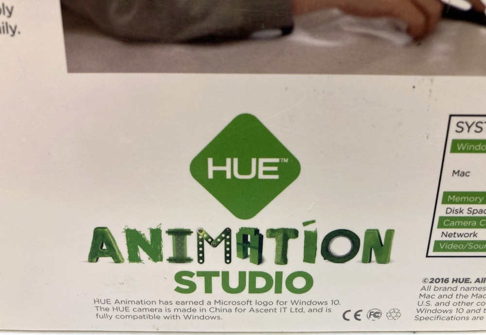 HUE Animation Studio Complete Stop Motion Animation Kit-includes Blue USB Camera