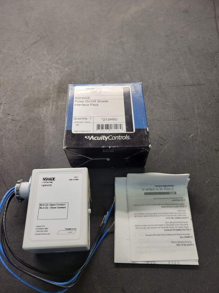 Acuity Controls Nshade 213H9U Pulse On/Off Shade Interface Pack.