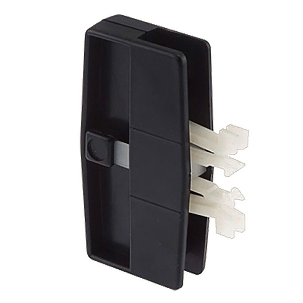 Non-Handed Black Plastic Sliding Screen Door Latch & Pull Handle Set (3" CTC)