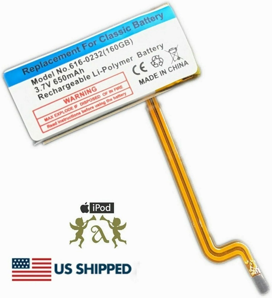 New 650mAh Replacement Battery for Apple iPod Classic 5th 6th