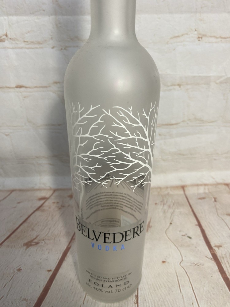 EMPTY Belvedere Vodka Glass Bottle 70cl
