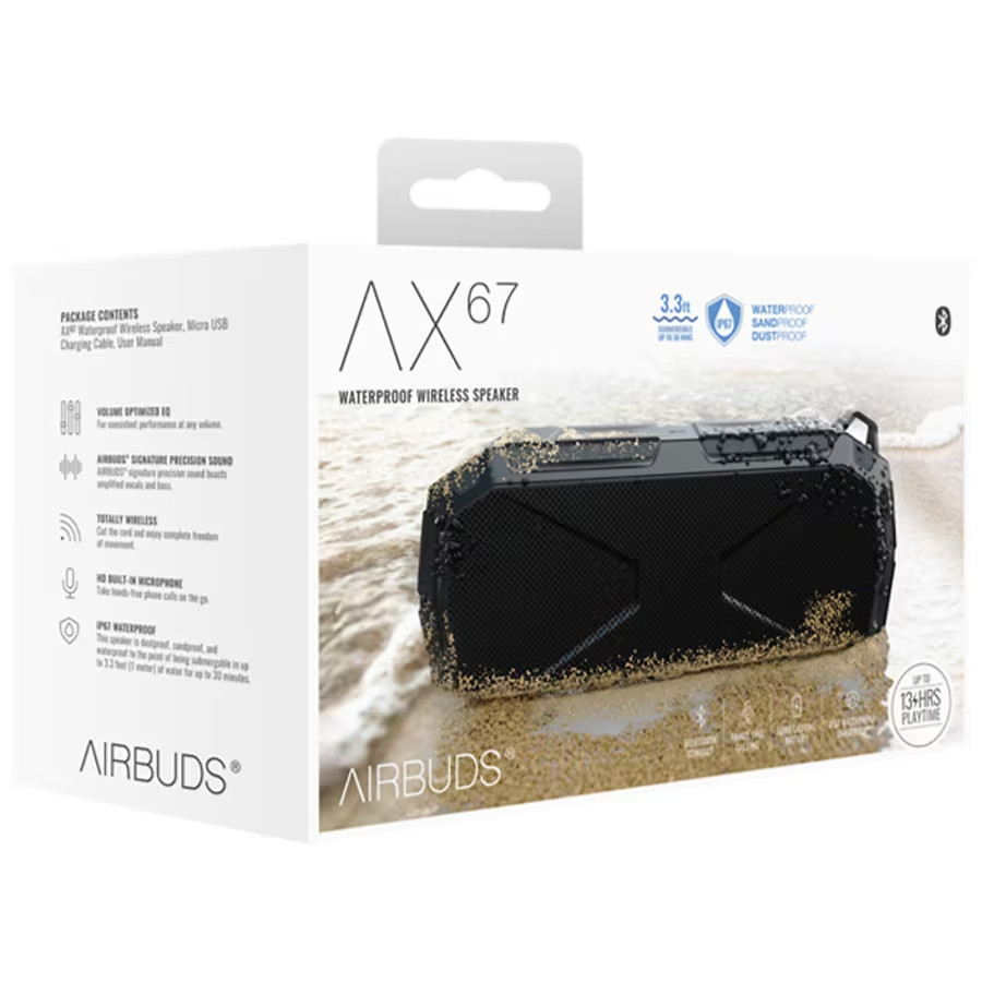 Ax67 Waterproof Wireless Bluetooth Speaker Airbuds  - New