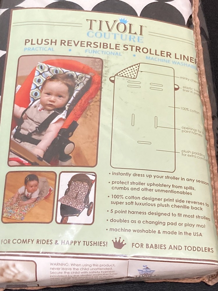 Tivolt Plush Reversible Stroller Liner - New