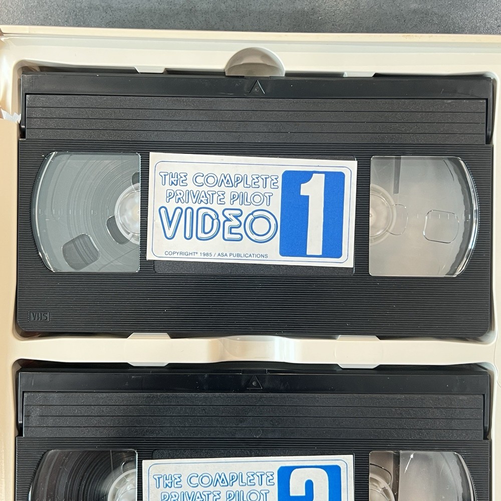 THE COMPLETE PRIVATE PILOT VIDEO 4 VHS Set ASA Aviation Instruction Tutorial