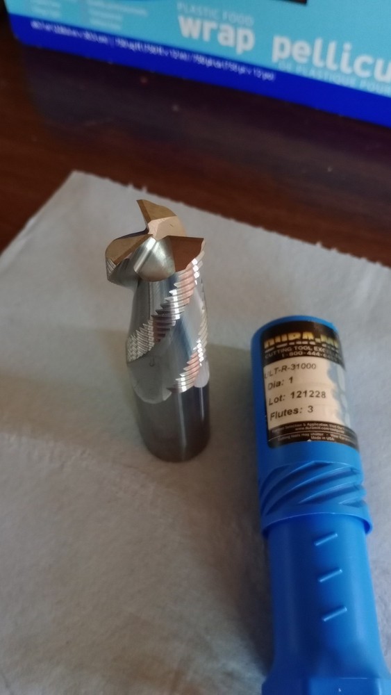 DURA-MILL 1" 3-FLUTE SINGLE END CENTER CUTTING SOLID CARBIDE ROUGHING END MILL
