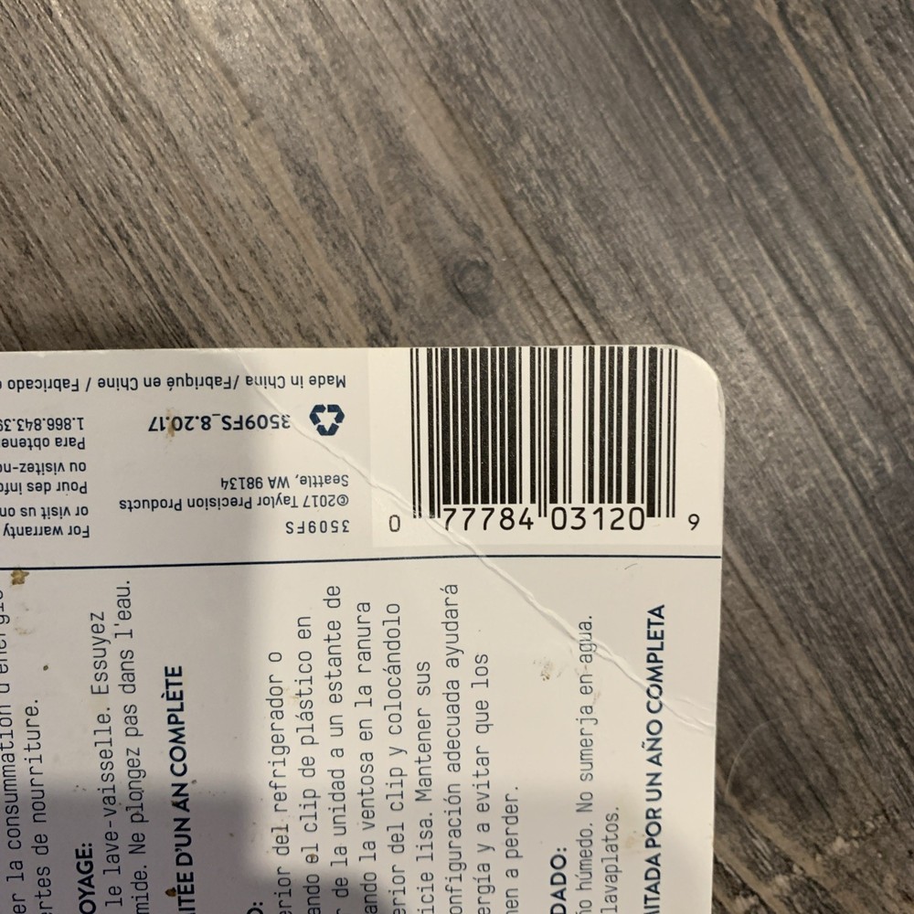 Taylor Precision, 3509FS, Thermometers (New)