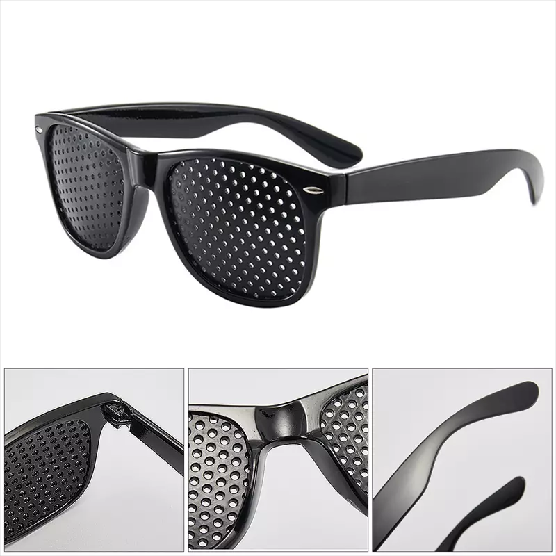 2/4 Pair Small hole Glasses Eyes Correction Exercise Eyesight Care Improvement