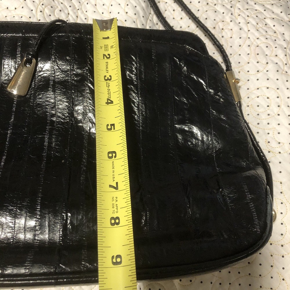 Vintage Black Eel Skin Purse