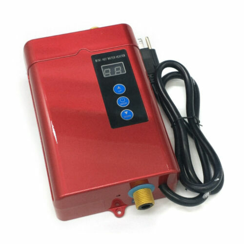 3KW Electric Water Heater Boiler Tankless Instant Hot Warm Bathroom Kitchen