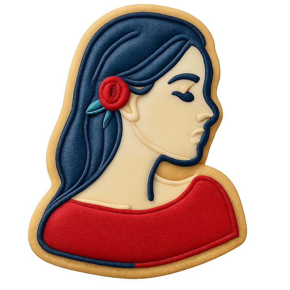 Beautiful Lady Profile Cookie Cutter - 4x3.5" Creative Kitchen Tool Fun