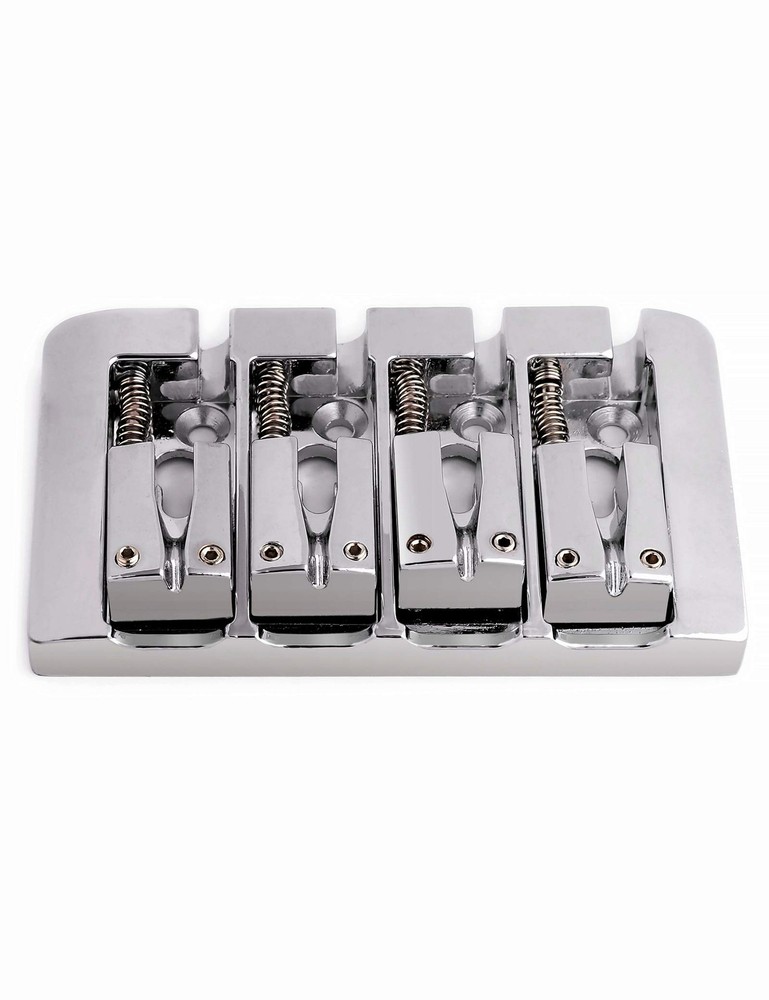 4 String Bass Bridge A Style Top Load String Through Tailpiece Zinc Saddles