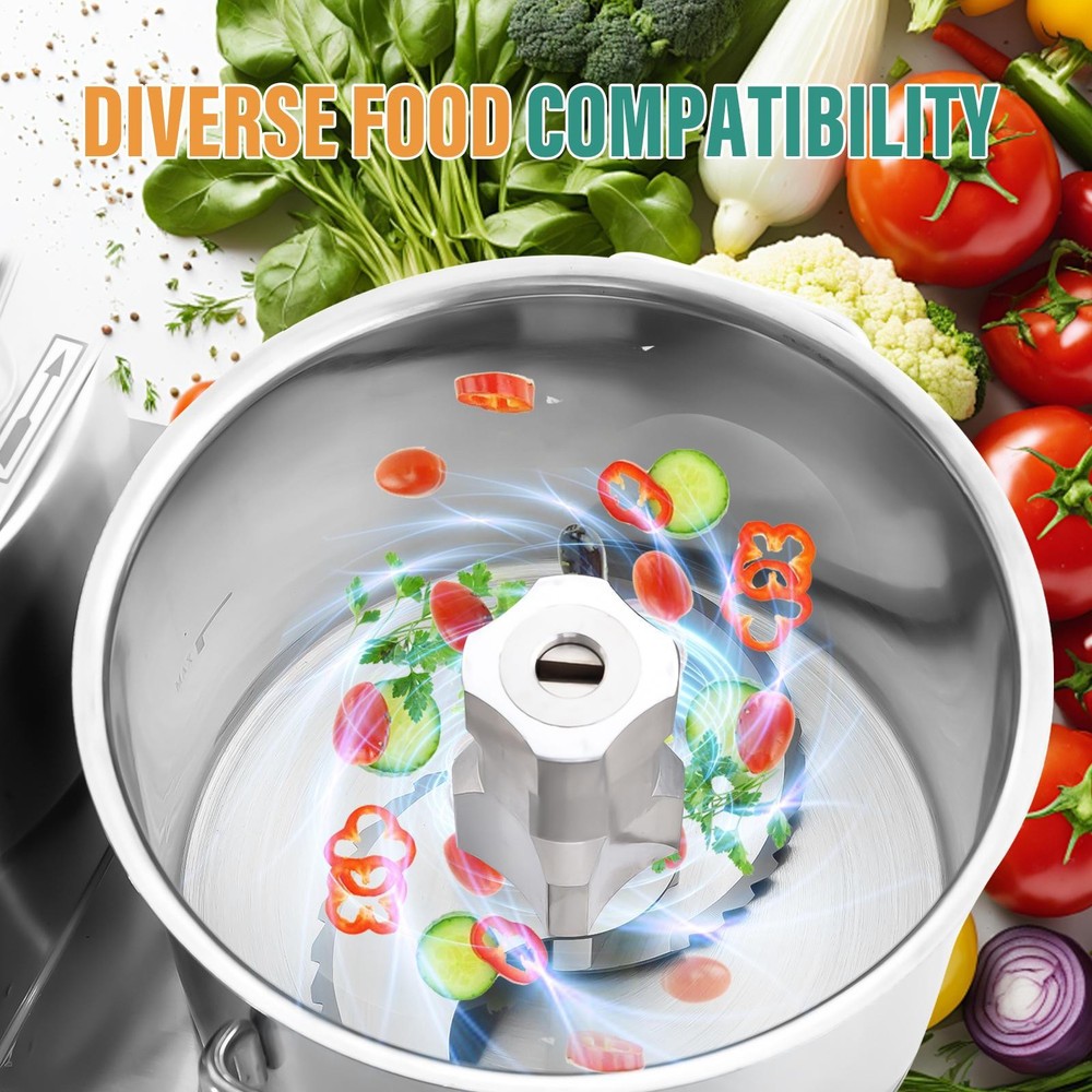 Commercial Electric Meat Vegetable Cutter Chopper Machine Grinder Food Processor
