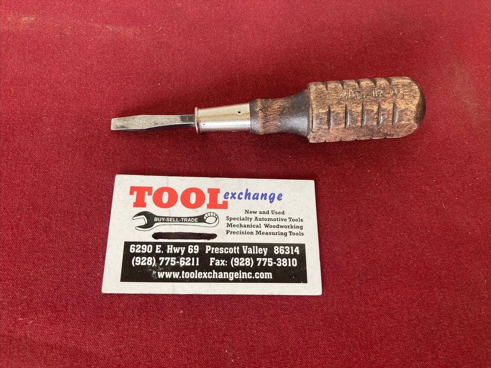 MAC Tools Wooden Handle Screwdriver H2  Slotted USA!