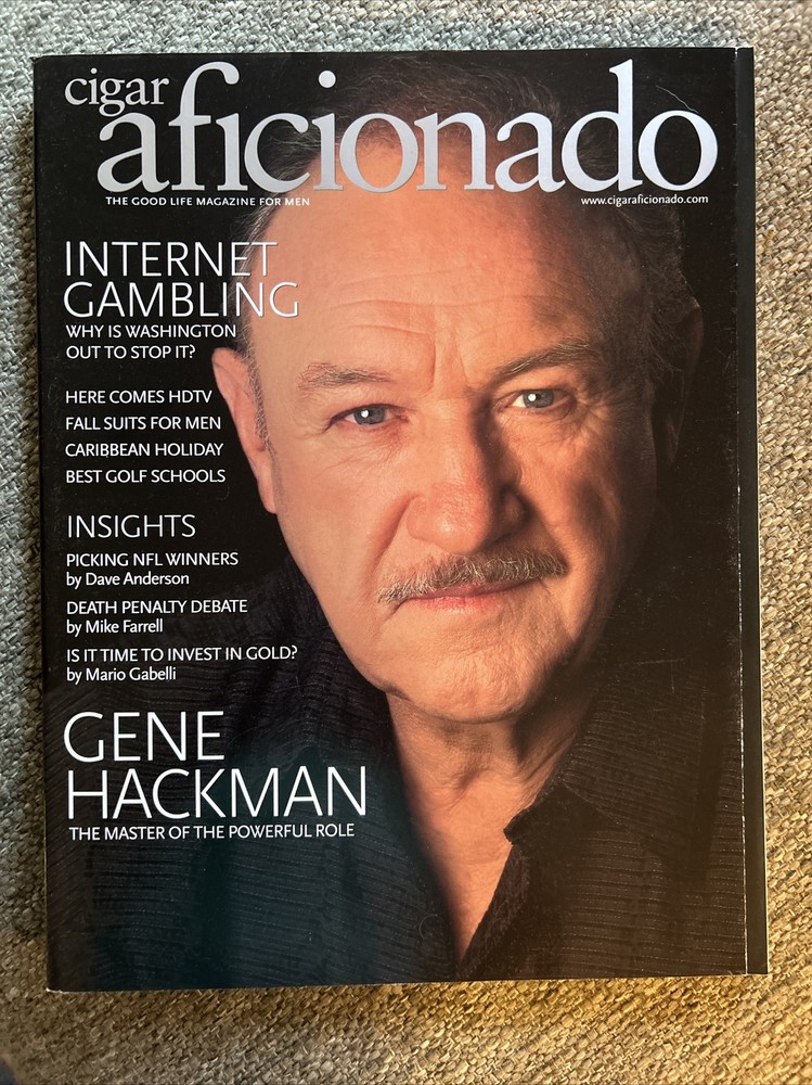 Cigar Aficionado Magazine October 2000 Gene Hackman