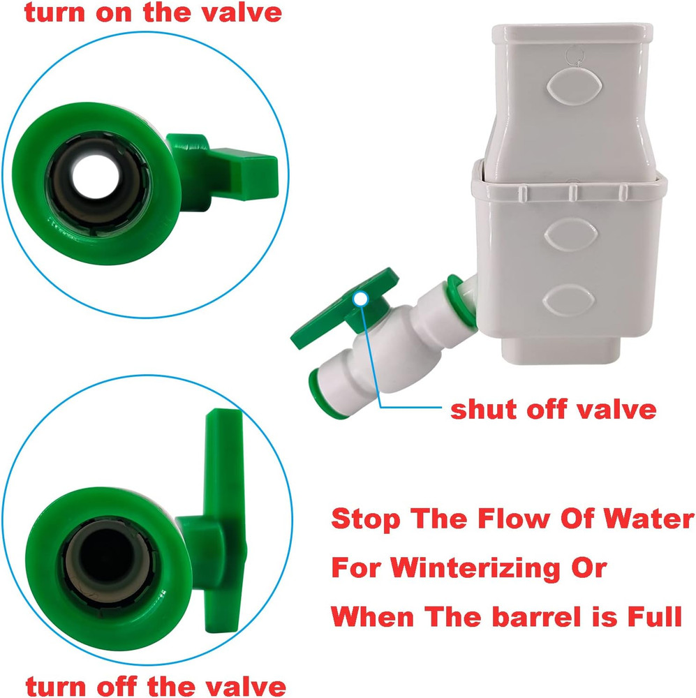 Rainwater Collection System, Gutter Downspout Diverter Kit Rain Barrel Diverter