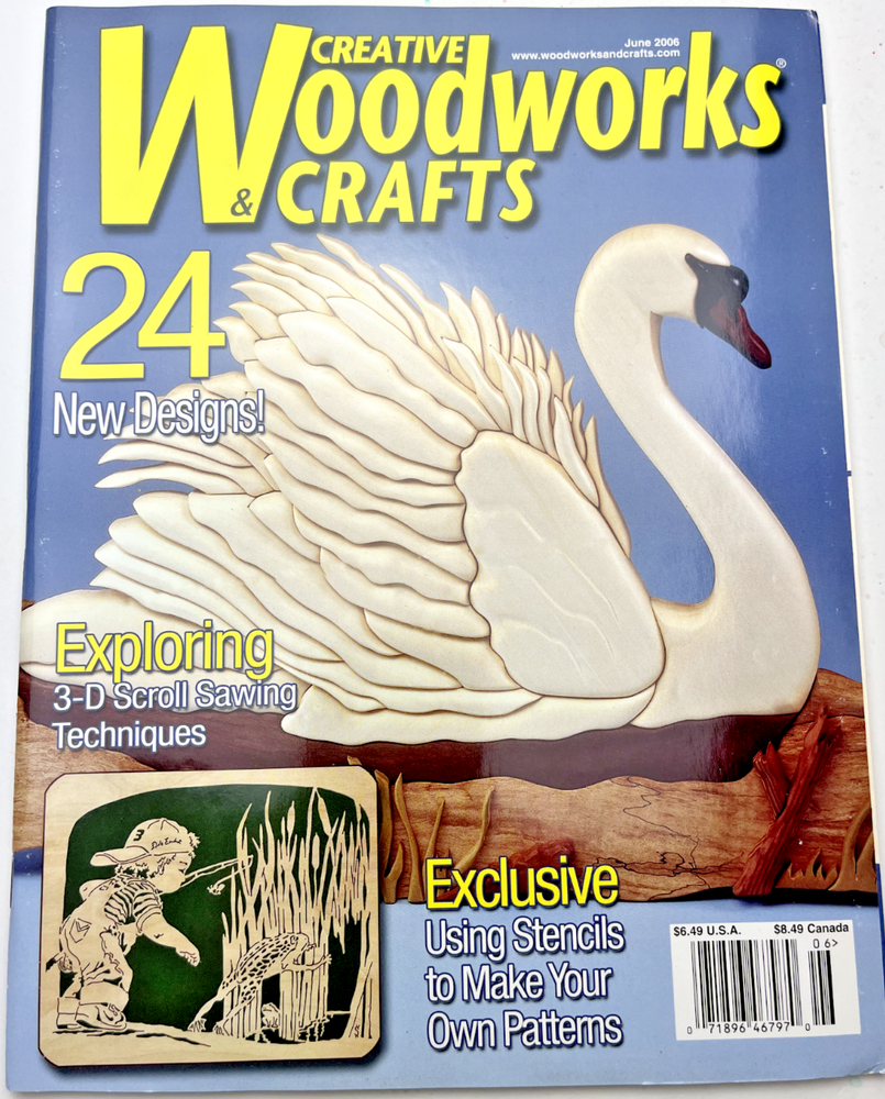 Scroll Saw Patterns Included! Creative Woodworks & Crafts Issue #116- 2006- NEW