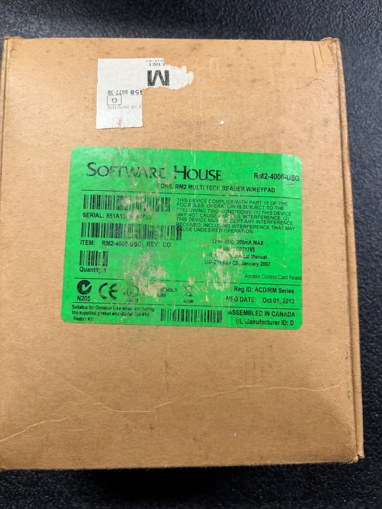 Software House RM2-4000-USG Multi-Tech Wall Mount Access Control Reader Keypad