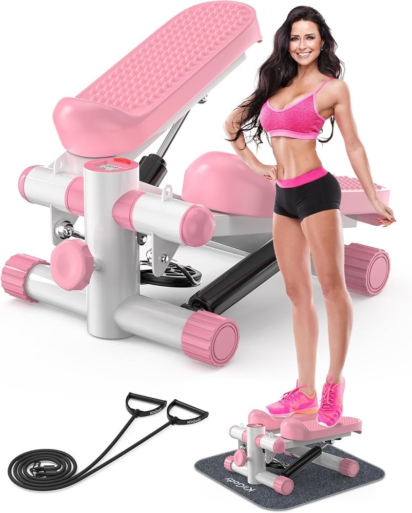 Home Workout Mini Stepper - Dual Hydraulic System, 330LBS Capacity, Quiet Use