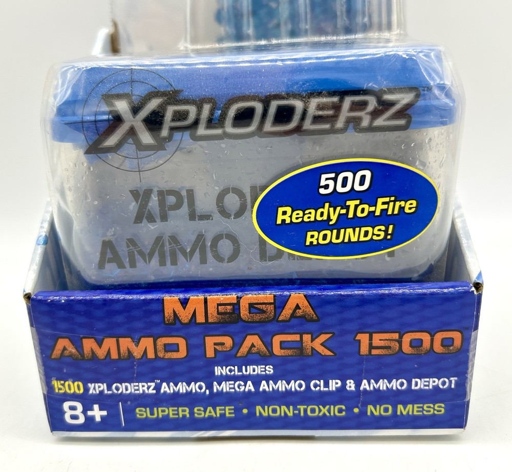 New Xploderz Mega Ammo Pack 1500 Refill Clip Depot H2Grow Technology Sealed
