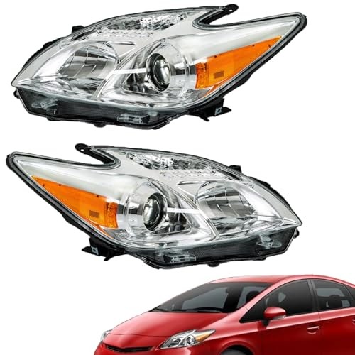 1 Pair Headlight Left and Right Side Assembly Replacement for Prius 2012-2015