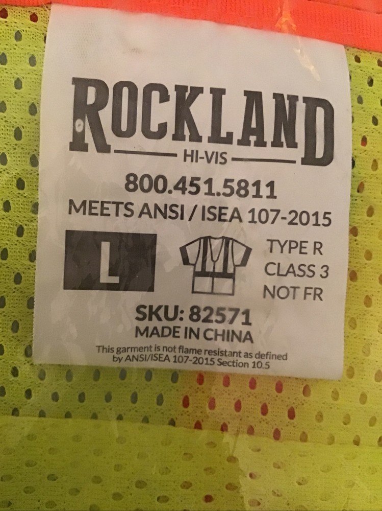 Safety Vest Type R Class 3 In Size Large