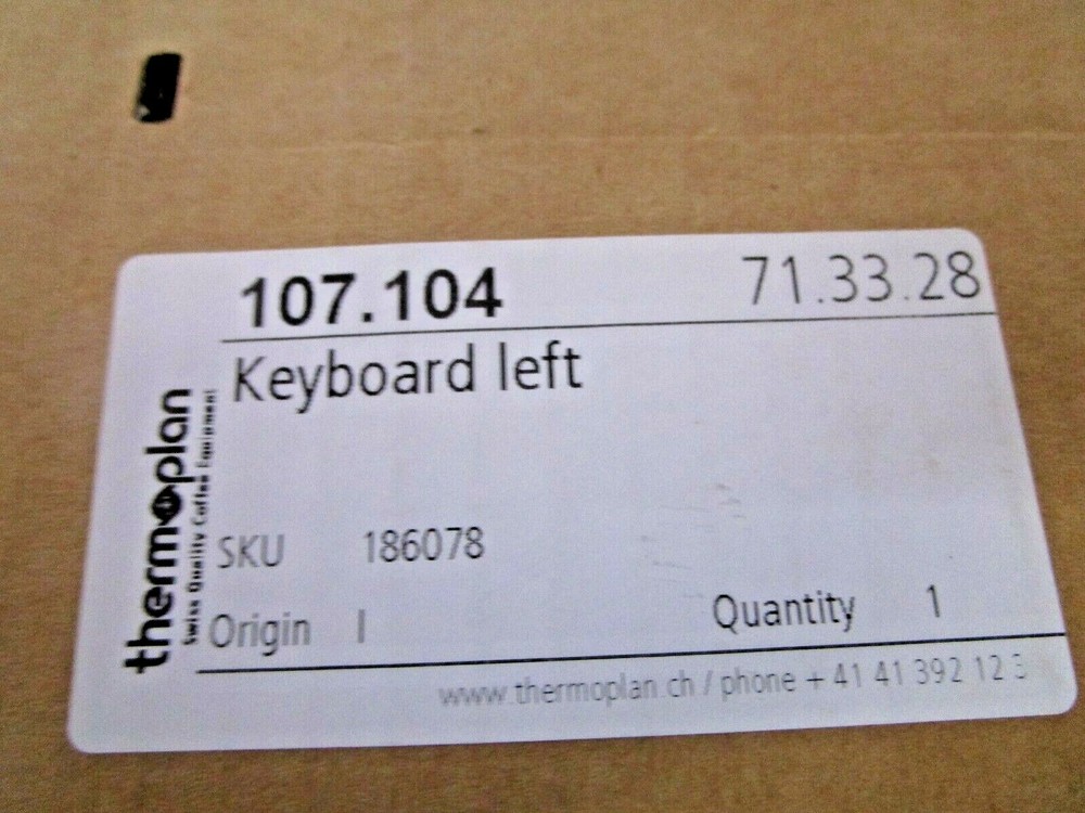 Keyboard Left 107.104 Thermoplan
