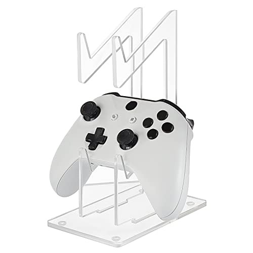 Universal Dual Controller Holder, Transparent Acrylic Game Controller Display