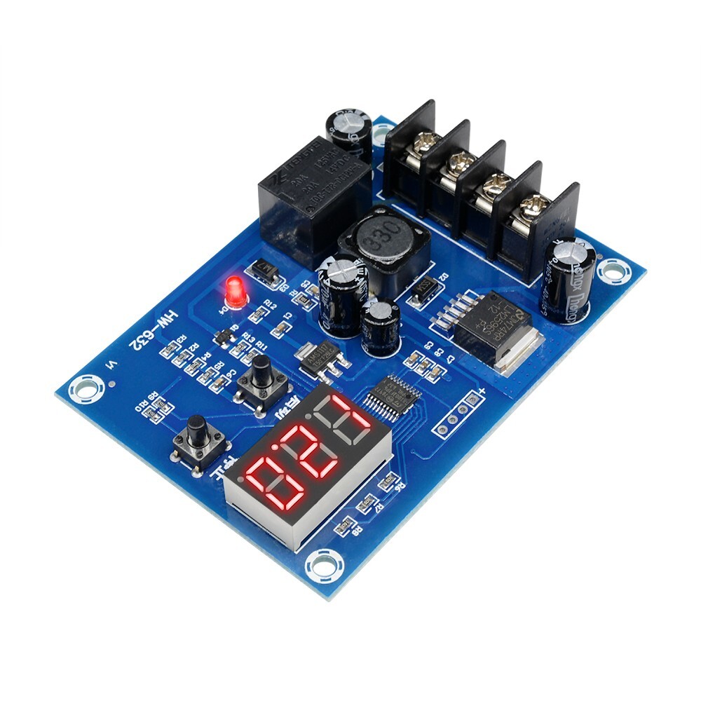 12V - 24V Battery Charge Controller Protection Module w/ LED Voltmeter XH-M603