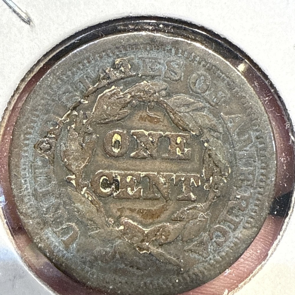 1845 Braided Hair Large Cent