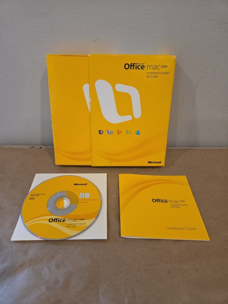 Microsoft Office 2008 Home & Student Edition for Mac Complete