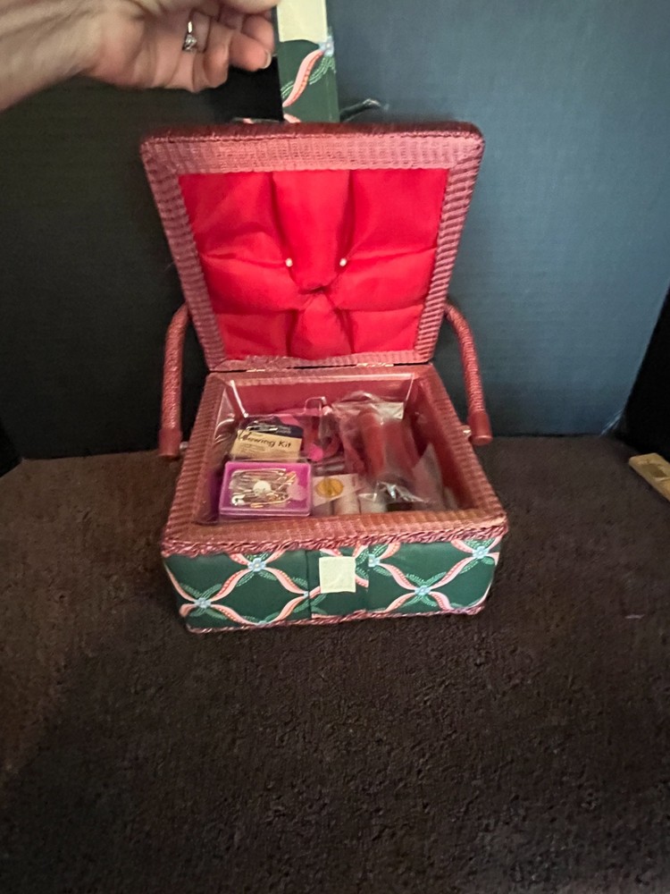 Vintage Sewing Basket W/Accessories