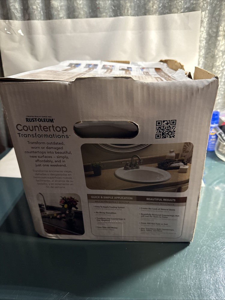 NEW RUSTOLEUM 258512 CHARCOAL TRANSFORMATIONS COUNTERTOP REFINISHING SYSTEM