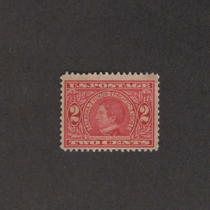 Scott 370 - William Seward 2 Cent Single. MNH. OG.    #02 370