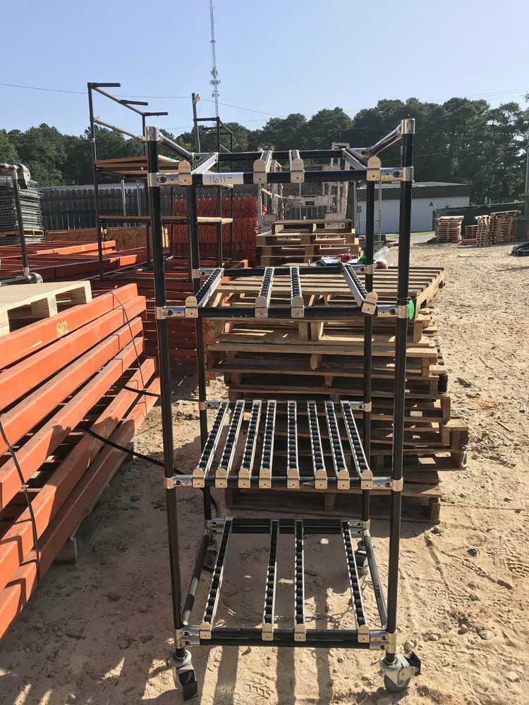 Used Creform Adjustable Modular Material Handling Roller Rack - 26" X 64" X 26"