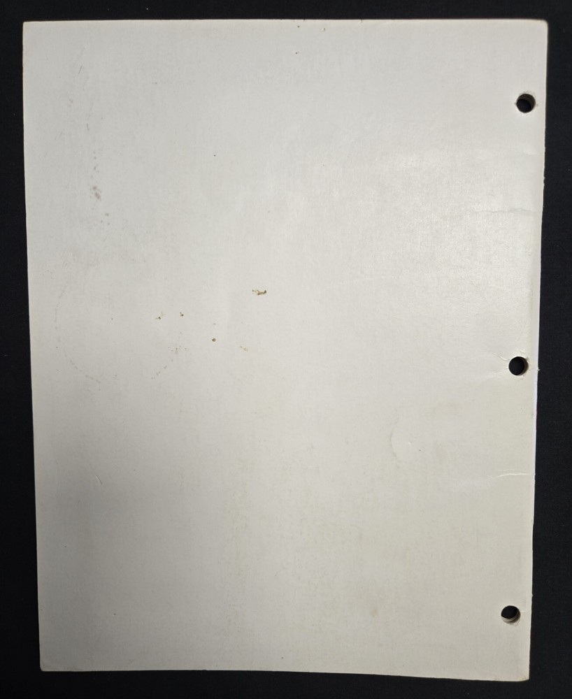 Original 1980 Williams Solid State Flipper Maintenance Manual Firepower & Later