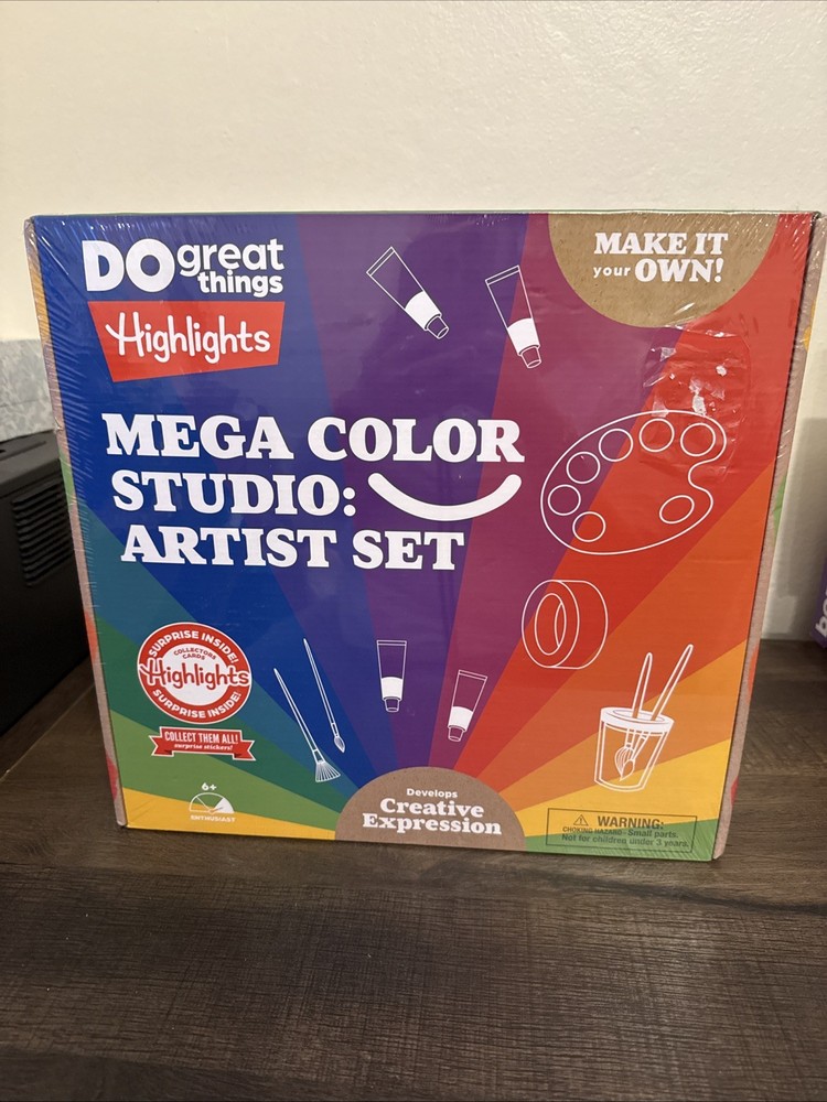 HIGHLIGHTS DEVELOPS CREATIVE EXPRESSION MEGA COLOR STUDIO ARTIST SET. NEW