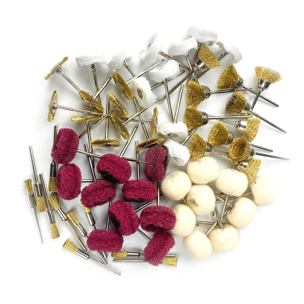 Brass Abrasive Wheel Buffing Polishing Wheels for Drill, Wire Brushes, Wool B...