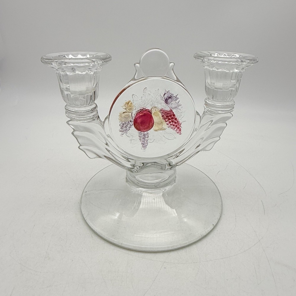 Westmoreland DELLA ROBBIA FLASHED Double Light Candleholder
