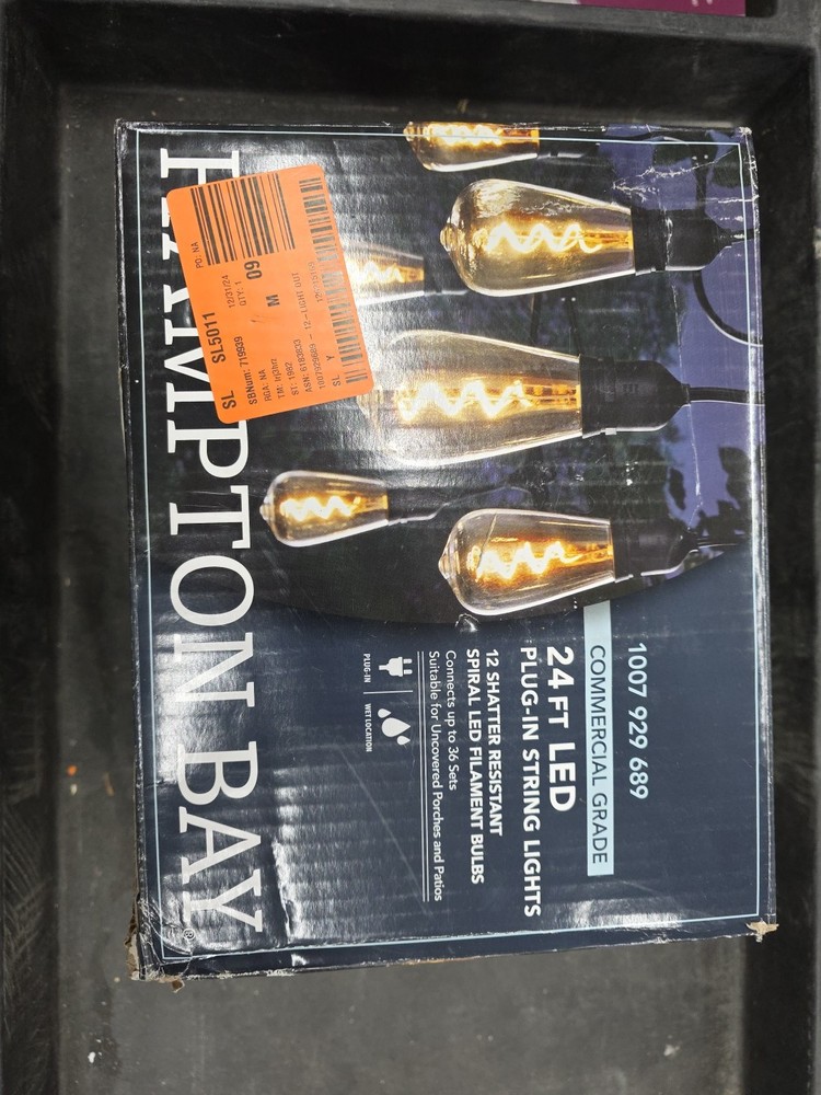 Hampton Bay Black Plug-in ST64 Replacement Bulbs X6