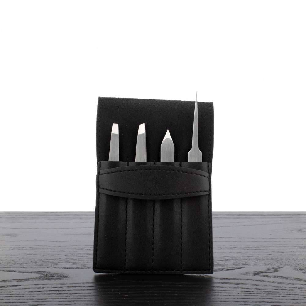 Diane 4-Piece Tweezer Set with Case