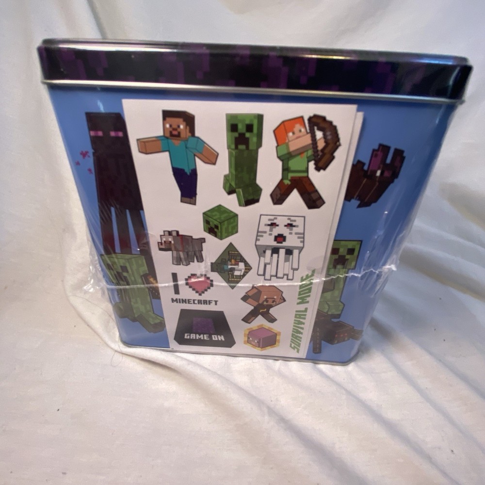 Minecraft Tin Mailbox With 24 Stickers