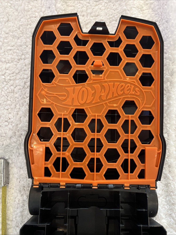 Hot Wheels Rolling Storage Case Retractable Handle Carry 100 Car Hotwheels