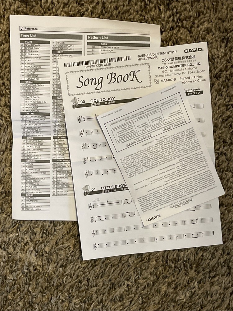 Casio SA-76 Electronic Keyboard Piano EUC